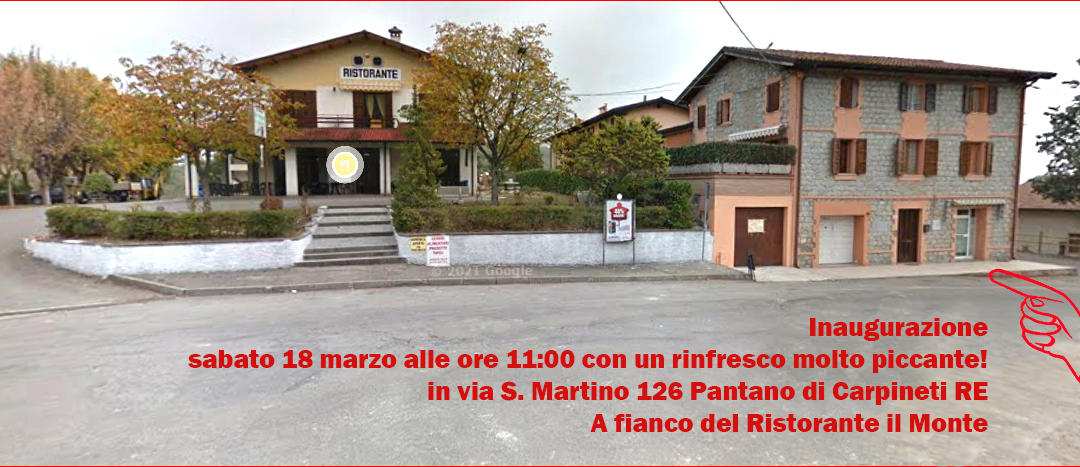 Apre a Pantano di Carpineti un negozio MOLTO PICCANTE!