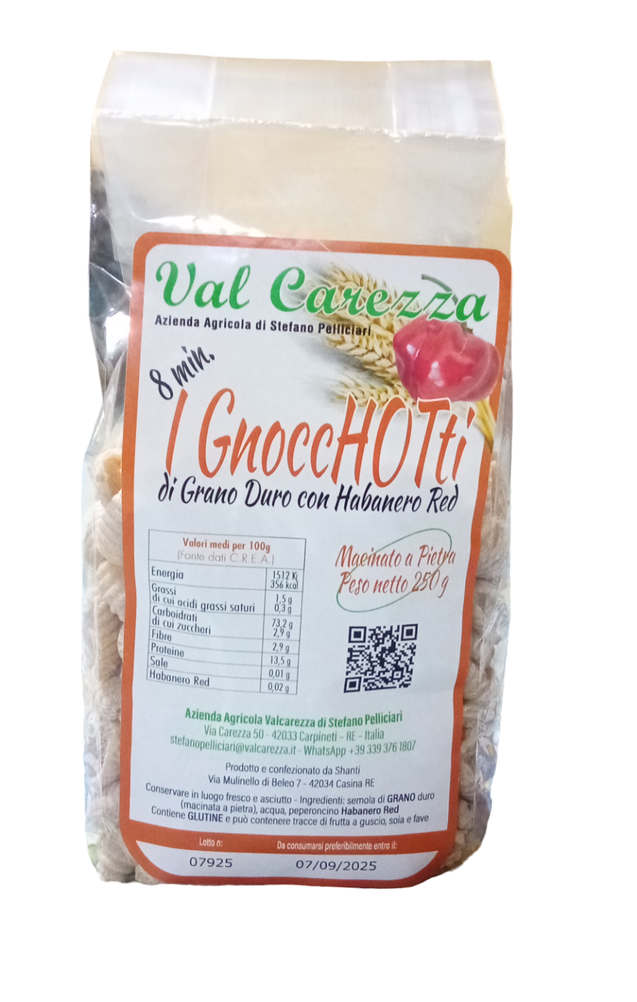 I GnoccHOTti pasta di grano duro con HABANERO ROSSO